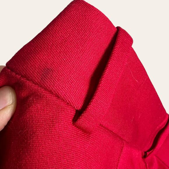 J.Crew Winnie Crimson Red Scalloped Hem Ankle Trouser Pants Size 2 - Picture 10 of 10